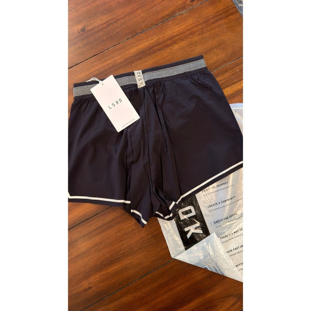 LSKD Accelerate 3" High-Rise Running Shorts Black Reflective Women Small NEW NWT - Picture 13 of 16
